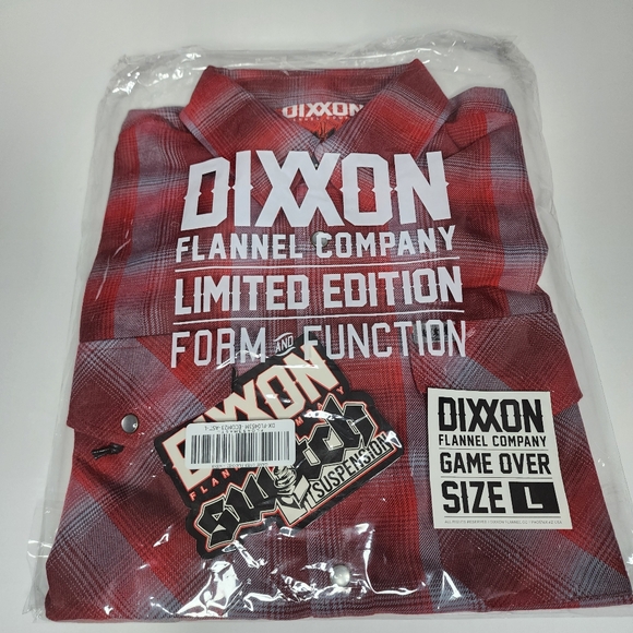DIXXON FLANNEL x SWITCH SUSPENSION - GAME OVER Flannel Shirt - Men's LARGE - Picture 5 of 12